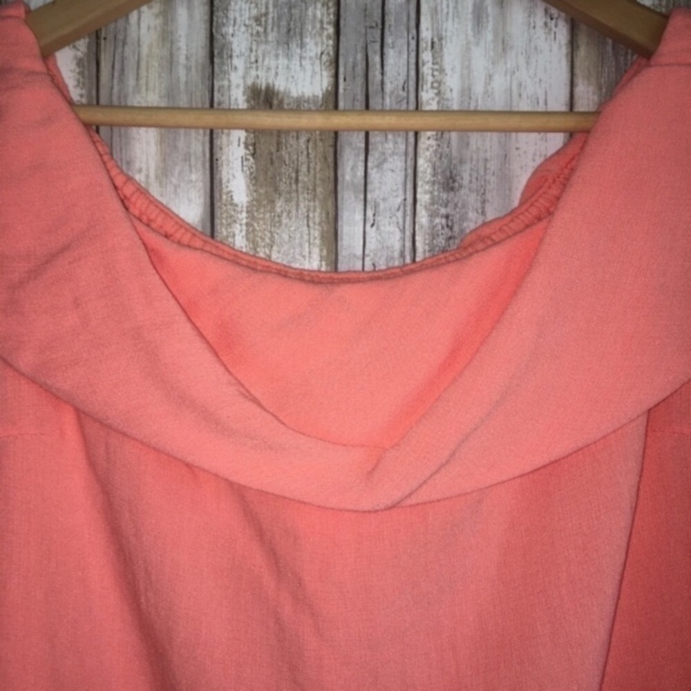 Do+Be Coral Off The Shoulder Blouse - Picture 4 of 5